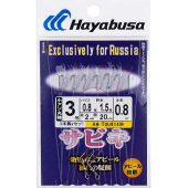 Сабики Hayabusa тип HS303, спецзаказ RB (I9) (1,40м, отводной -1,5см), флюорокарбон